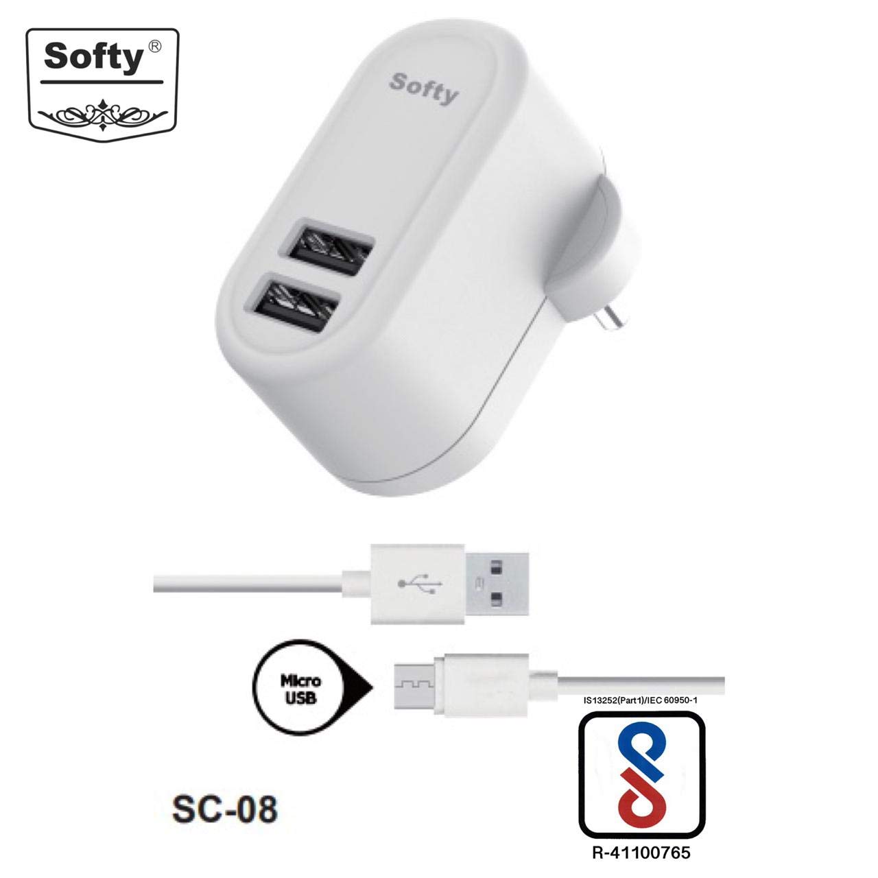 Charger Softy with Cable SC-08